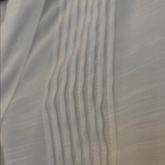 Nwt Banana Republic White Pleated 3/4 Sleeve Blouse nwt - Picture 5 of 6